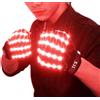 YUANYUYING Guanti LED Flash - Guanti Luminosi per Feste, Halloween ed Eventi | Luminosi, Lampeggianti | Facili da Usare a Batteria (Rosso, standard)