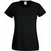 Fruit of the Loom SS050, maglietta da donna Black Large