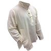 SHOPOHOLIC FASHION Patchwork Stripe StoneWashed Hippie Maglietta Maniche Lunghe Camicia da Nonno Fatta Festival Mano da Uomo