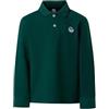 NORTH SAILS Polo Bambino ML in piqué di Cotone Bio con Lettering
