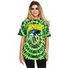 Jimi Hendrix T Shirt Swirly Text Logo Nuovo Ufficiale Dip-Dye Blu Unisex