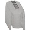 Lower East LE133, Maglietta a Maniche Lunghe Uomo, Grigio, S