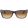 Ray-Ban New Wayfarer, Occhiali da sole, unisex ,Brown (710/51), 55mm
