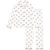 Petit Bateau A0d1c, Pigiama Donna, Bianco/Multicolore, M