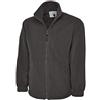 Uneek clothing Giacca da uomo in micropile Uneek con cerniera intera, di notevole qualità, 380 g/m²