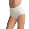 conella 6 Slip Maxi Donna Vita Alta l'altra COTONELLA Art. 3941 Cotone Elasticizzato (Bianco, 3)
