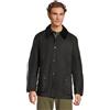 Barbour Uomo Giacca Cerata Ashby, Black, XL