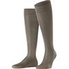 FALKE Tiago M Kh sostenibili cotone filo di Scozia al ginocchio tinta unita 1 paio, Calzini lunghi Uomo, Grigio Vulcano 3920, 43-44