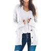 Easygou Cardigan da donna con bottoni, maglione cappotto a maglia grossa intrecciata, maglione oversize morbido a maniche lunghe aperto sul davanti slouchy con tasca, capospalla cappotto