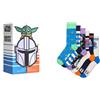 Happy Socks Calzini STAR WARS™ 6-Pack Mandalorian Gift Set Cotone Uomo Donna Blu 36-40