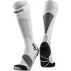 X-Socks Ski Discover OTC Donna - Calze da sci ad alte prestazioni, comfort ottimale, protezione avanzata e vestibilità superiore per un'esperienza di sci impareggiabile - Bianco/Grigio, 39-40
