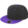 Result Risultato Core Bronx Original Flat peak-snapback Dual Colour Cap hip hop Bboy Hat Black/ Purple