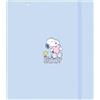 safta SNOOPY LOVE - Carpeblock con 4 anelli da 35 mm, con ricambio, con 100 fogli A4, ideale per bambini di diverse età, confortevole e versatile, qualità e resistenza, 27 x 4 x 32 cm, Blu chiaro, M, Casual