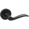 Micel - 02034 - Set di maniglia con rosetta, 50 mm e maniglia in alluminio, colore: nero, 120 x 50 x 51 mm