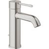 GROHE Essence New Rubinetto Miscelatore per Lavabo, con Astina a Saltarello, made in germany, Cromo Spazzolato 23589DC1