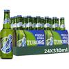 Tuborg Cassa con 24 Bottiglie da 33cl Birra Lager Gusto Fresco e Dissetante
