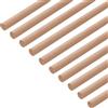 Gedotec Bacchetta tonda in faggio liscia bacchette in legno bastoncini hobby 8 x