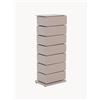 Spinder Design Cassettiera da parete in metallo con cassetti girevoli Joey 7