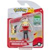 Pokémon Pokemon Confezione da 3 Statuette da Battaglia con Morpeko e Bulbasaur da 5,1 cm e 7,6 cm Raboot Battle Figure