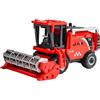 Yunmeryker Mietitrebbia Giocattolo Simulazione Trattore Fattoria Macchina Raccolta Dettagliata Struttura Solida per Bambini Adatta a Gioco Educativo Regalo, Rosso