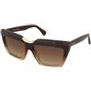 Max Mara Spark-7 MM0137 50F | Occhiali da Sole Graduati o Non Graduati | Prova Online | Plastica | Cat Eye | Marrone, Oro, Trasparente | Adrialenti