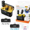 Microfono Lavalier Wireless 2 Trasmettitori + 1 Ricevitore Linq W739