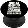 Rural Carrier designs Paese Route Carrier Cassetta postale Lavoratore postale PopSockets PopGrip Adesivo