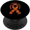 Orange Ribbon MS Awareness Fighter Suppo Sclerosi multipla Consapevolezza MS Warrior Survivor Girasoli PopSockets PopGrip Adesivo