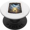Fossil Feather Co. Divertente dinosauro Pollo Evoluzione Umorismo Design Preistorico PopSockets PopGrip Adesivo