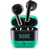 Music Sound, SPARK, Auricolari TWS, Bluetooth, Wireless, Display LED, Play Time 30 Ore, Pairing Automatico, Controlli Touch Sugli Auricolari, Verde