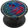 Belle Epoque Animals Design Art Nouveau Betta Fish Aquatic Lover PopSockets PopGrip Adesivo