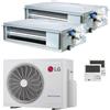 LG Condizionatore LG Canalizzabile CL dual split 9000+9000 BTU inverter A+++ unità esterna 4.7 kW MU2R17.U18A0/CL09F.N50_2