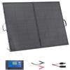 VEVOR Pannello Solare Pieghevole da 200 W con Telaio, Pannello Fotovoltaico Monocristallino Portatile per Centrali Elettrici con Regolatore PWM da 30 A e Uscita MC4, IP67 Impermeabile per Campeggio