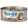 Monge Cat Supreme Adult Tonno con Riso Integrale Cocco Lattina 80gr