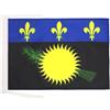 AZ FLAG BANDIERA GUADALUPA 45x30cm - BANDIERINA GUADELOUPE IN FRANCIA 30 x 45 cm cordicelle - AZ FLAG