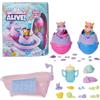 HATCHIMALS Alive, Set di Gioco Make a Splash con 15 Accessori, Vasca, 2 Mini Personaggi Che cambiano Colore in Uova Che Si schiudono da Sole, Giocattoli per Bambini per Bambine