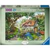 Ravensburger Puzzle 2D 1000 elementów: Droga wśród wzgórza kwiatów, Nowy design