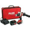 FLEX Trapano avvitatore a batteria percussione professionale 18V Flex PD2G18.0 S52