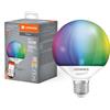 LEDVANCE Lampada LED intelligente con tecnologia Wifi, base E27, dimmerabile, colori RGB e colore della luce modificabile, forma a globo, opaca, sostituisce le lampadine convenzionali da 100W, controllabile con Alexa, Google e app