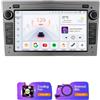 OEM Autoradio con connettività intelligente integrata, supporto multimediale, compatibile con Opel Astra H, G, J, Zafira B, Corsa C, D, Antara, Vectra, Vivaro, modello S8 (8 core, 8 GB di RAM, 128 GB di memoria), colore grigio