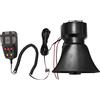 StarTech Altoparlante per sirena di allarme auto - 12V, 100W, sistema PA - 7 suoni di sirena - Con microfono - Volume di 200 dB - Colore: nero