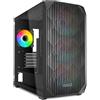 Sharkoon Case Sharkoon MK3 RGB - Mini Tower mATX Lato in vetro temperato e parte anteriore permeabile all'aria, Nero