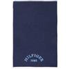Tommy Hilfiger - Telo da mare, blu navy, spugna boucle, 360 g/m², 100% cotone, tinta unita con ricamo, morbido e assorbente, 80x160 cm