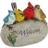 Design Toscano QM7512040 Birdy Welcome Garden Stone Statue, Media, a colori