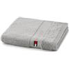 Tommy Hilfiger - Asciugamano per ospiti, argento, spugna boucle, 520 g/m², 100% cotone pettinato, passamaneria jacquard e ricami, morbido e assorbente, 40x60 cm
