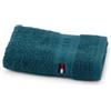 Tommy Hilfiger - Asciugamano per ospiti, petrolio, spugna boucle, 520 g/m², 100% cotone pettinato, passamaneria jacquard e ricami, morbido e assorbente, 40x60 cm