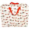 Rex London Borsa Shopper Nylon Plc Jumbo 28x55x48cm Sausage Dog