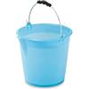 Plastime Secchio Professionale con beccuccio, 9 l, LLDPE, Blu, Taglia Unica