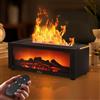 Neulriscn Diffusore di oli essenziali fiamma 3D, 150 ml, diffusore camino, umidificatore con timer, LED 7 colori e telecomando, protezione spegnimento automatico, diffusore di aromi per la casa