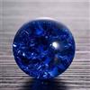 LMXRYPD Sfera di Cristallo, Palla di Vetro Decorative, Sfera di Vetro con Effetto Gghiaccio, per L'Arredamento del Soggiorno, Decorazione per Fontane(Dark blue,10cm/3.9in)